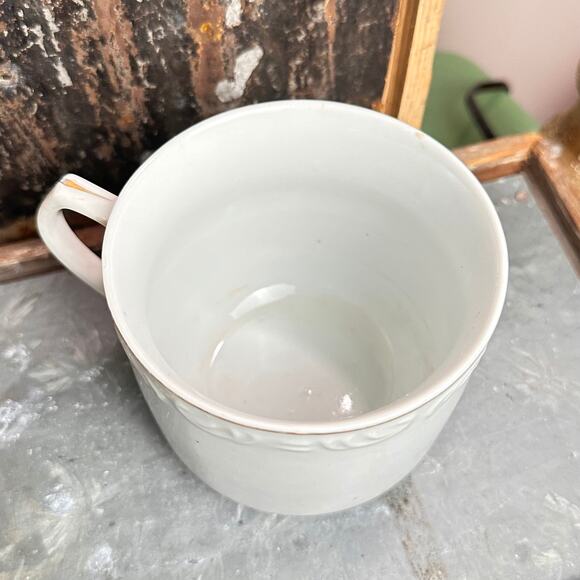 19th Century Gilded Fathers Mug , Vintage Shaving Mug - Picture 2 of 4